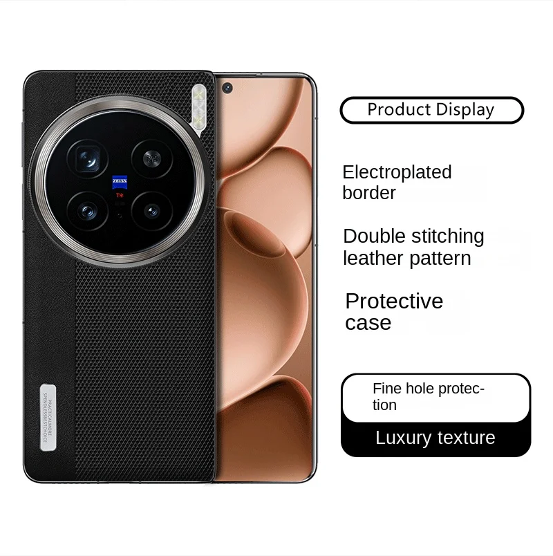 Luxo couro do plutônio estilo câmera caso de telefone para vivo x200 ultra x200s escudo à prova de choque capa para vivo x200 pro x200 pro mini x200