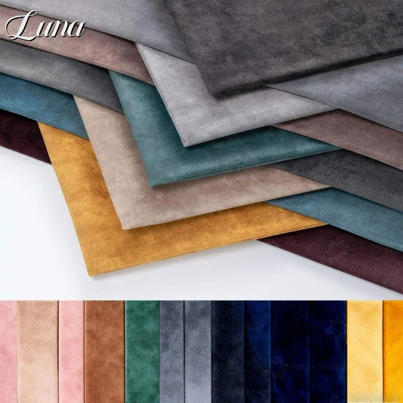 

100/200/300cm Technological Velvet Fabric for Sofa Cover Car Seat Cushion Upholstery DIY Sewing Home Decor Soft Faux-Suede Cloth