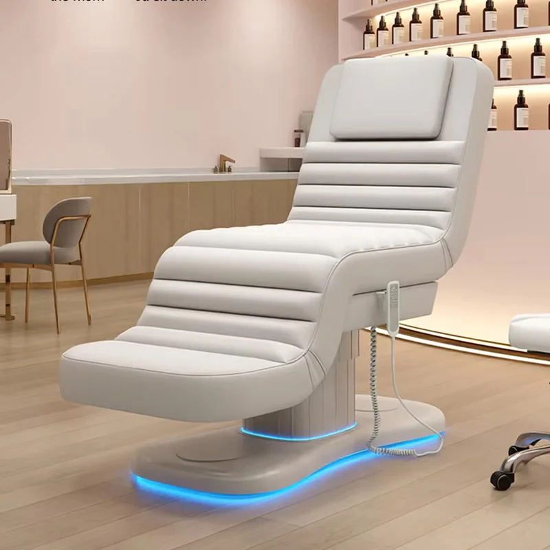 2026 Thai Professional Head Spa Thermal Cover Leather Wood Base 3 Motor King Size Portable Electric Adjustable Massage Table Bed