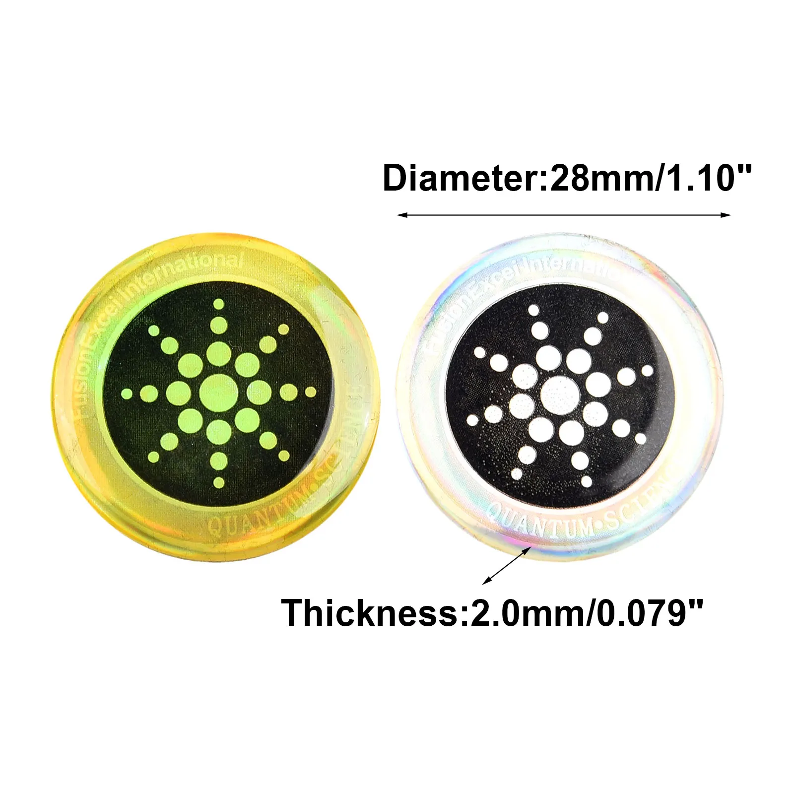 EMR Stickers Sticker 6 Pcs Gold 6 Pcs Silver Anti Sticker Anti-EMP Anti-radiation EMR Neutralizer Protection Sticker