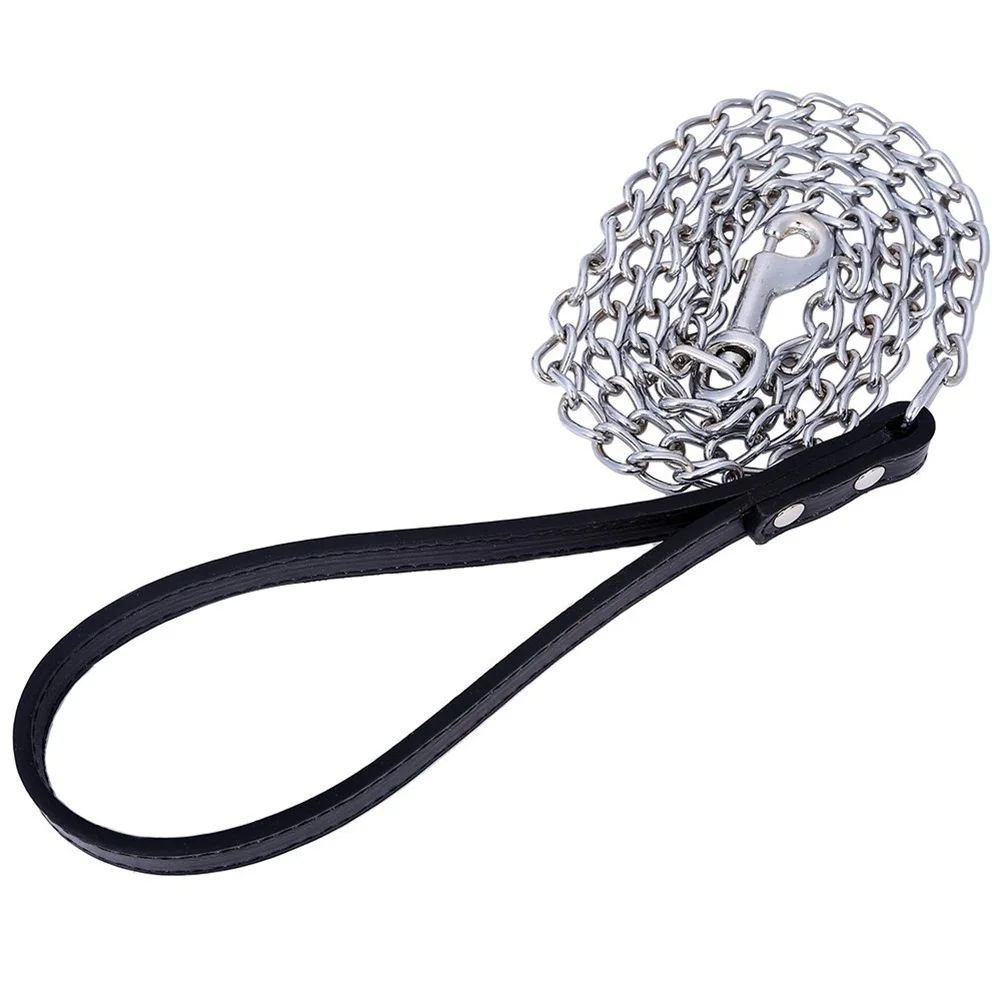 

Metal pet leash Pet PU lead Metal dog lead Puppy lead Dog leash