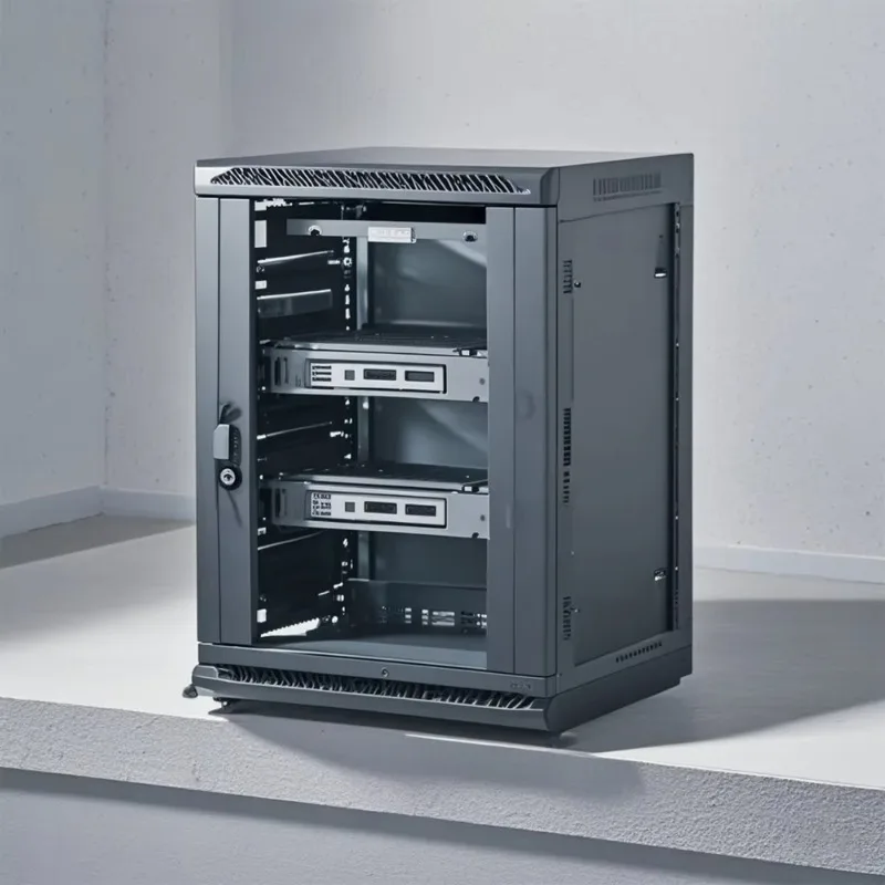 OEM Outdoor Network Cabinet with 4U-15U Server Racks Wall-Mount 12U Capacity Glass Front Door for CCTV & Data Centers