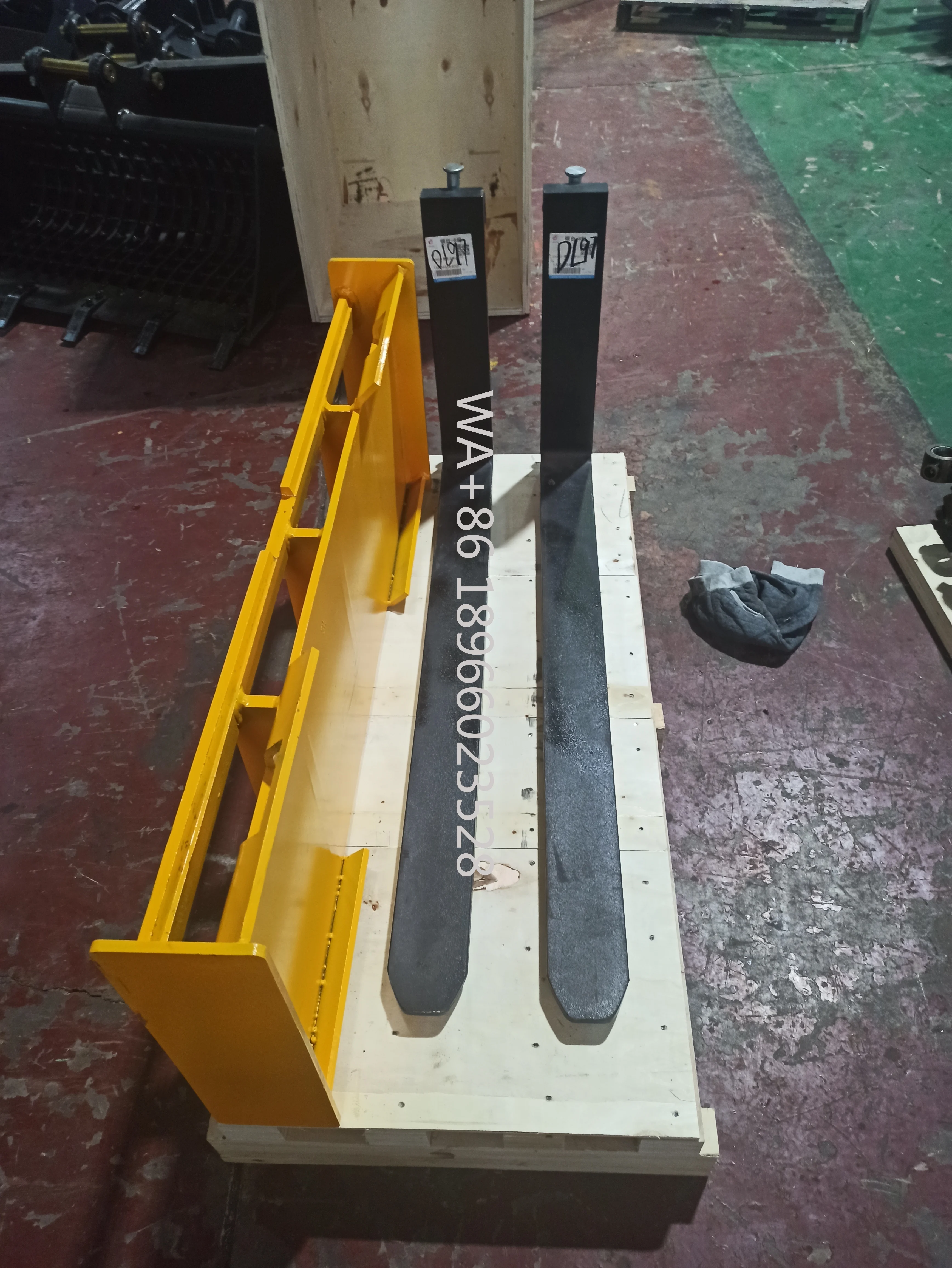 1-40톤 굴삭기용 중장비 팔레트 포크 - 18개월 보증 - 고강도 합금 구조