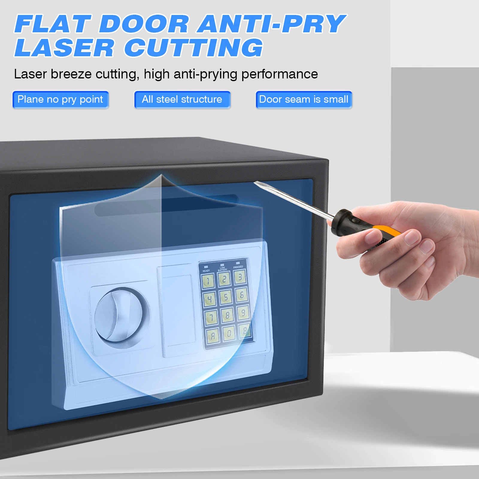 16L كبيرة الحجم Stahl-Safebox 2 دليل Überschryfungsschlüssel آمنة Elektronische seguridad فور المنزل مكتب النقدية