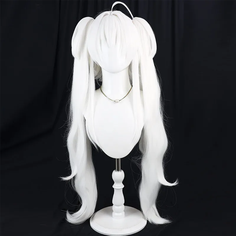 Virtual VTuber Hakuren Apoi Cosplay Wig Halloween Carnival Party Props Synthetic Hair Heat Resistant Fiber + Wig Cap