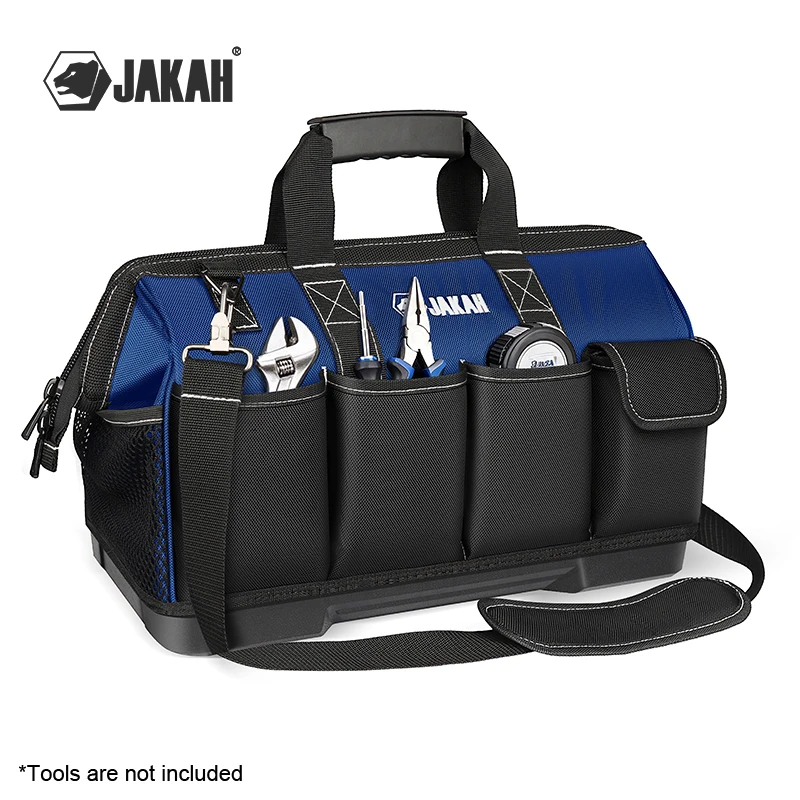 JAKAH 16 to 23 Inch Multi-Function Electrician's Tool Bag Durable Large Capacity Portable & Organized Heavy Duty Electrical Bag