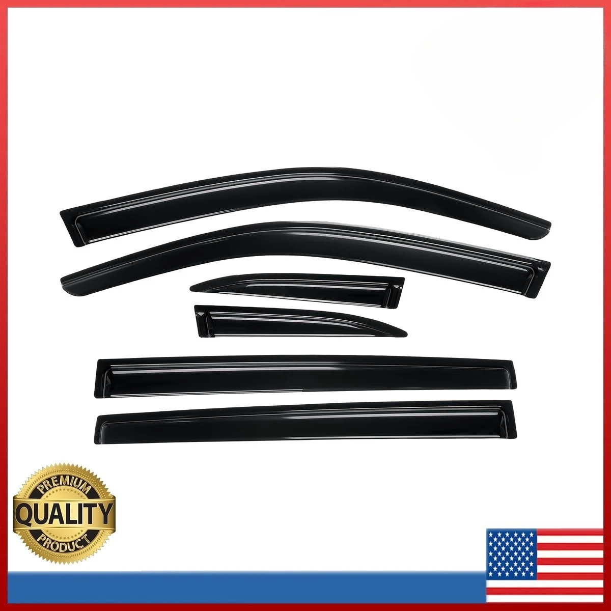 

Для Toyota Highlander 2014-2019: Новые дефлекторы окон (ветровики) от дождя, 6 шт.