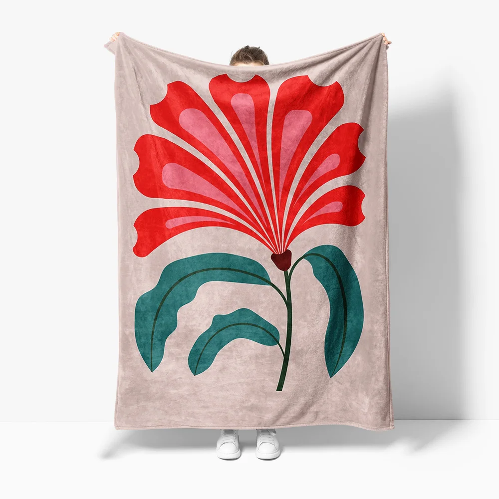 

Яркое цветочное дизайнерское одеяло, декоративное покрывало для кровати, дивана для женщин, подарок для подростков