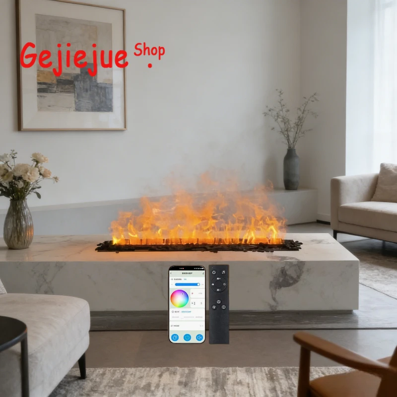 

Cheap Decorative Electric Fireplaces High-End 3D Water Vapor Fireplace Premium Material Build Fireplace for Living Room Electric