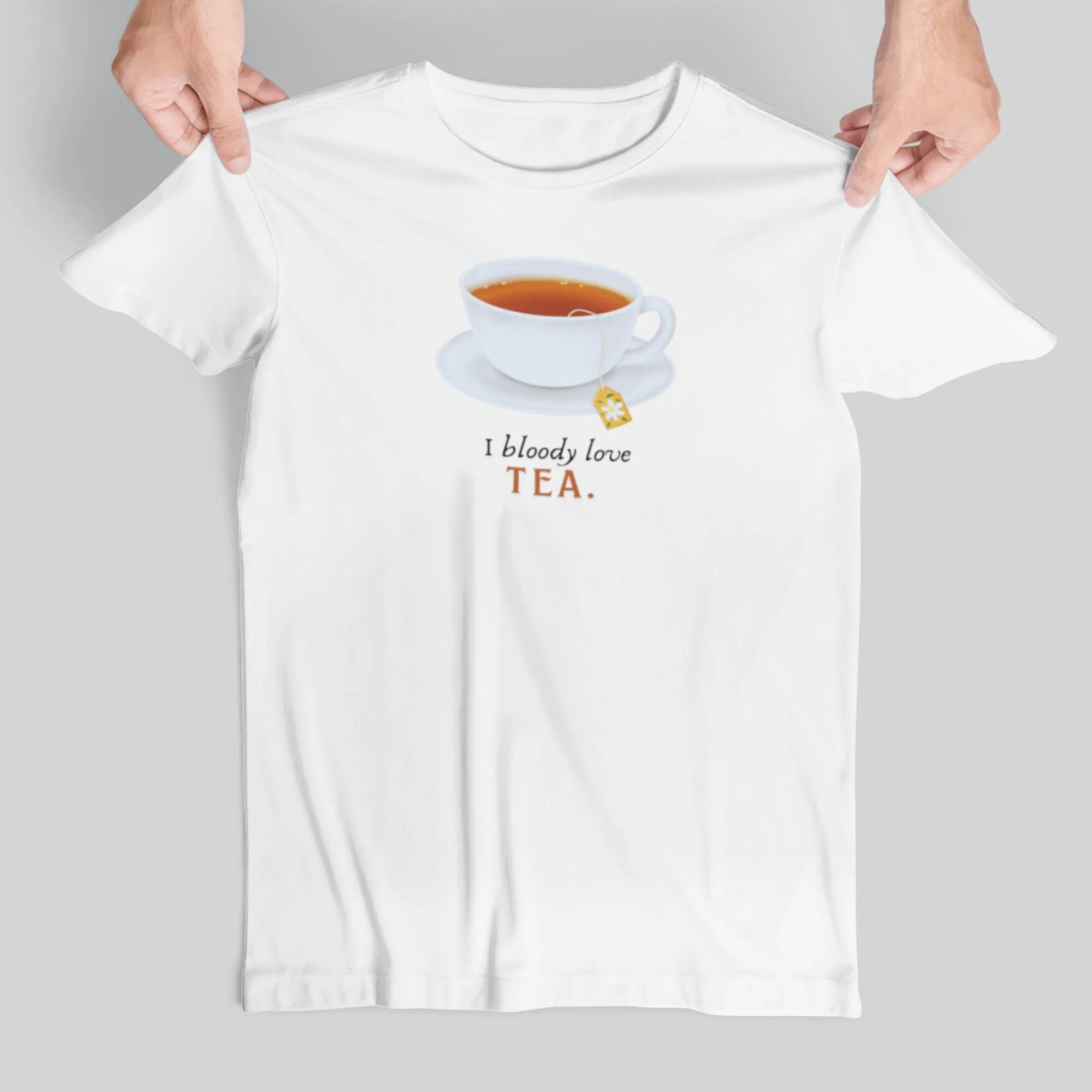 I Bloody Love Tea T Shirt Lover English Breakfast Jenny Addict Teaaholic