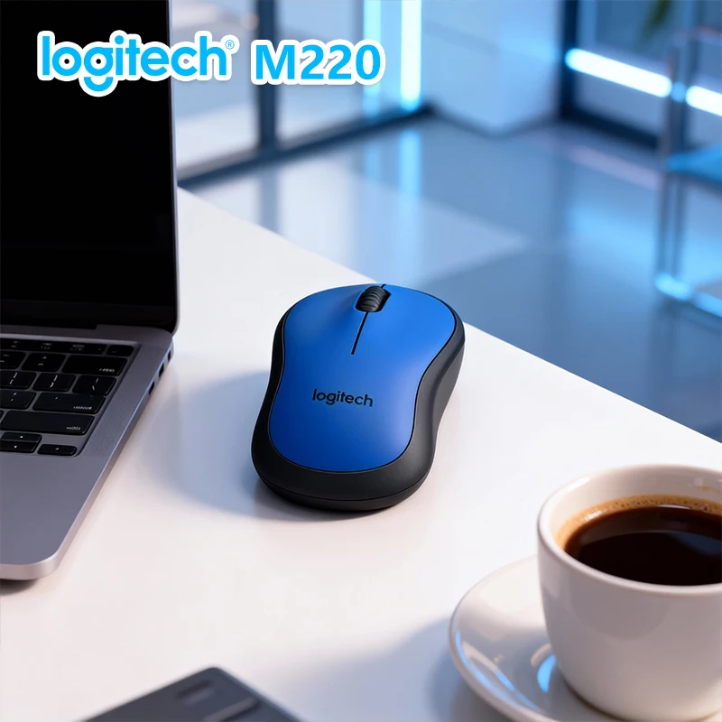 

Logitech M220 Wireless Mouse, Quiet Click Technology, Long Battery Life, Plug-and-Play for Daily Work Study Travel Use