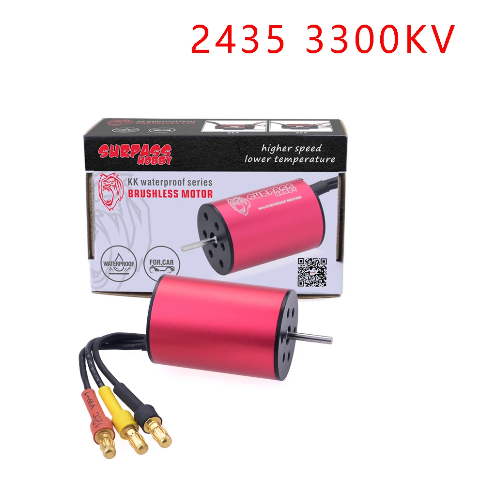 OVERTREFFEN HOBBY 2430 2435 2440 2445 8200KV 6300KV 4800KV 3600KV Waterdichte Borstelloze Motor voor 1/16 1/18 RC Auto Boot Model Onderdelen
