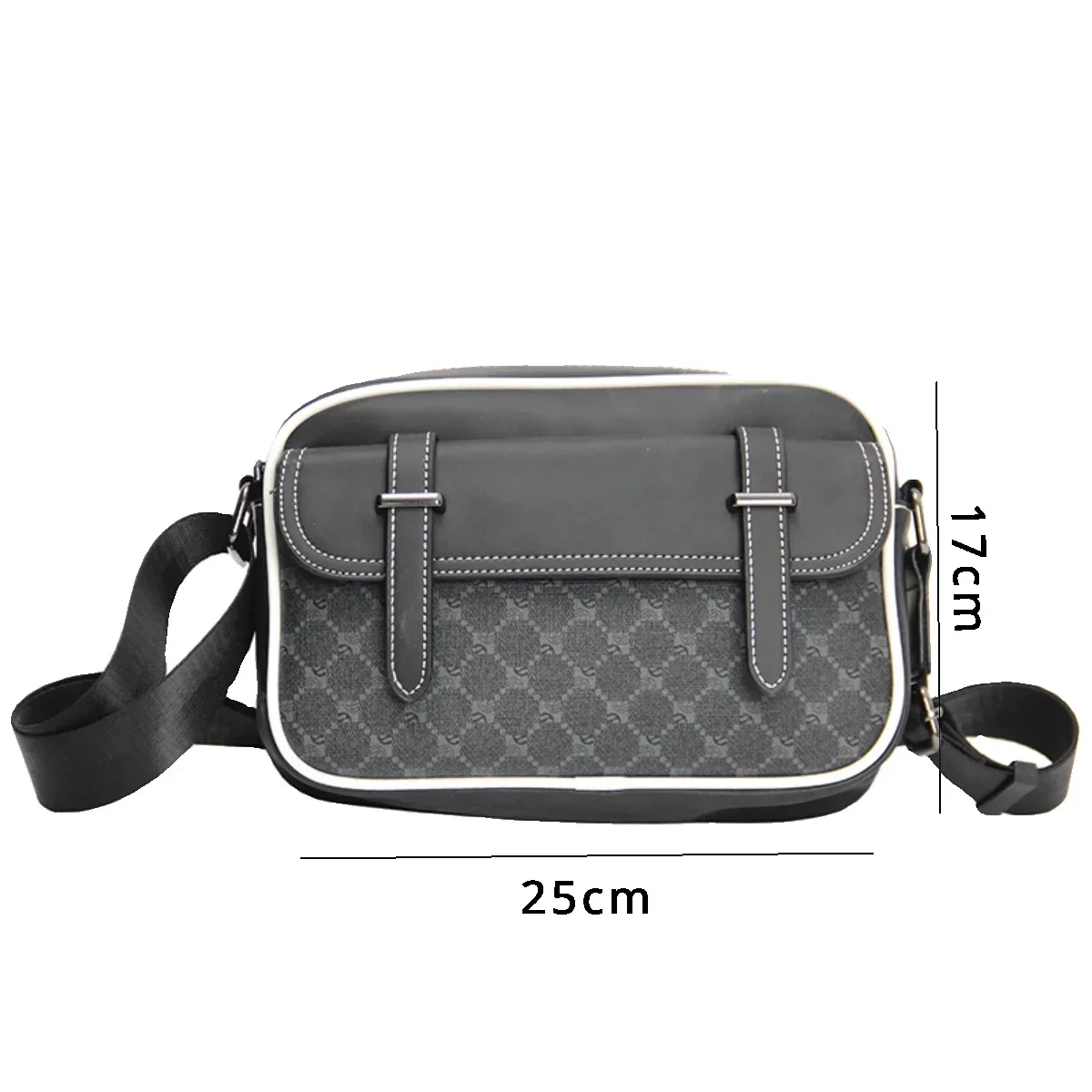 New Men\'s Plaid Single Shoulder Leisure Business Crossbody Bag Daily Outdoor Backpack Mobile Phone Small Backpack Bag Tide