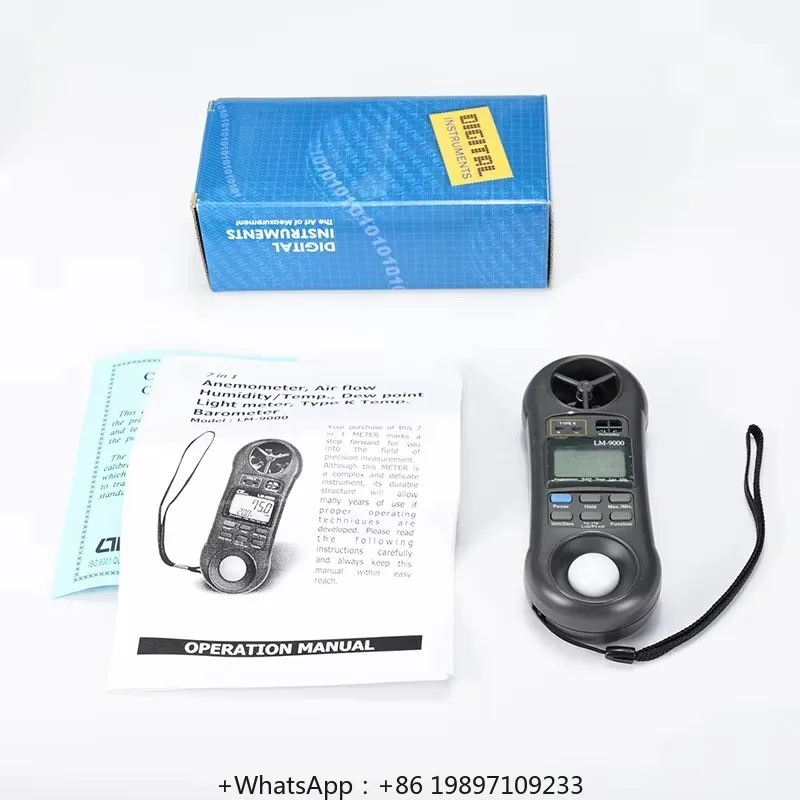 

LM-8000 Pocket 4-in-1 Digital Anemometer / Illuminance Meter / Thermometer / Hygrometer