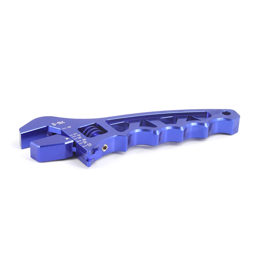 AN Adjustable Wrench Lightweight Aluminum AN3-AN12 Hose Fitting tool spanner (Blue) Wrench Hose Fitting tool AN 3 4 6 8 10 12