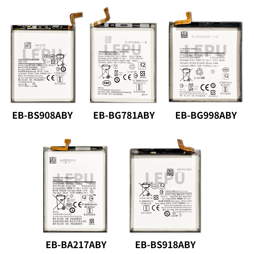 Оригинальный аккумулятор для телефона EB-BS908ABY EB-BG781ABY EB-BG998ABY EB-BA217ABY EB-BS918ABY для SAMSUNG S22 Ultra S20 FE 5G A13 S23U M12
