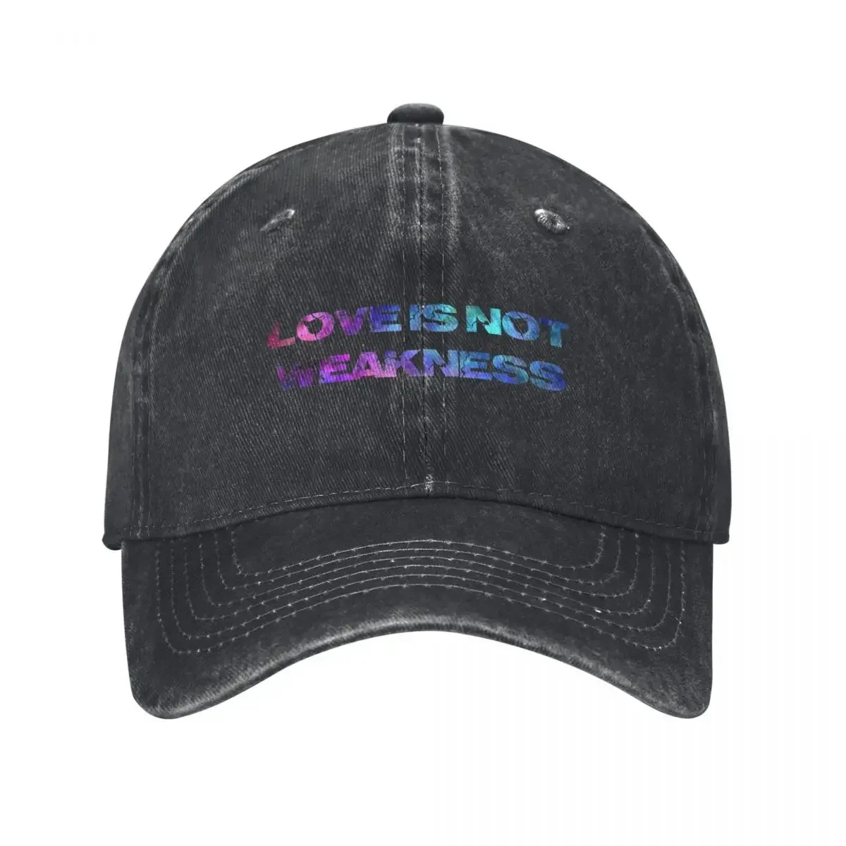 

Love is Not Weakness - Rainbow B Baseball Cap designer cap Beach Bag sailor cap for men hats for men Women's Men's