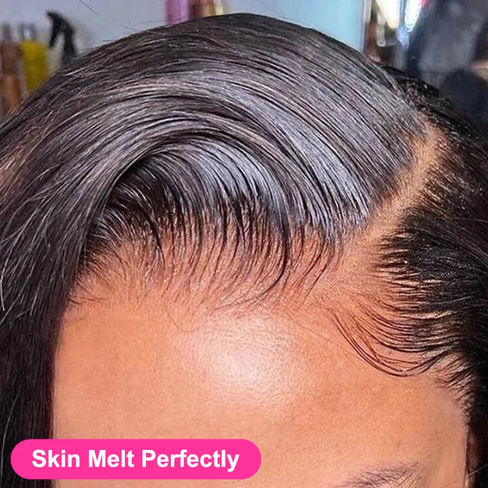 AMYTUD قصيرة بوب شعر مستعار عابث قطع 13x4 الدانتيل الشفاف الجبهة الباروكات باروكة من شعر طبيعي للنساء البرازيلي مستقيم الدانتيل شعر مستعار أمامي #4