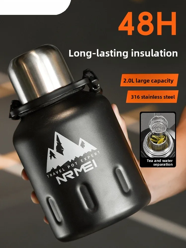 

Large Capaci 2000ml 36 Stainl Steel Insulated Cooling Water Bottle for Men Fitn Sports Travel Outdoor Activities