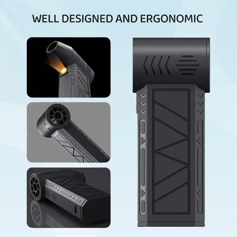 130000 منفاخ هواء RPM مع فوهة إضافية مروحة توربو نفاثة سرعة الرياح 52 متر/الثانية منفاخ كهربائي مع مجفف غبار نفخ الضوء