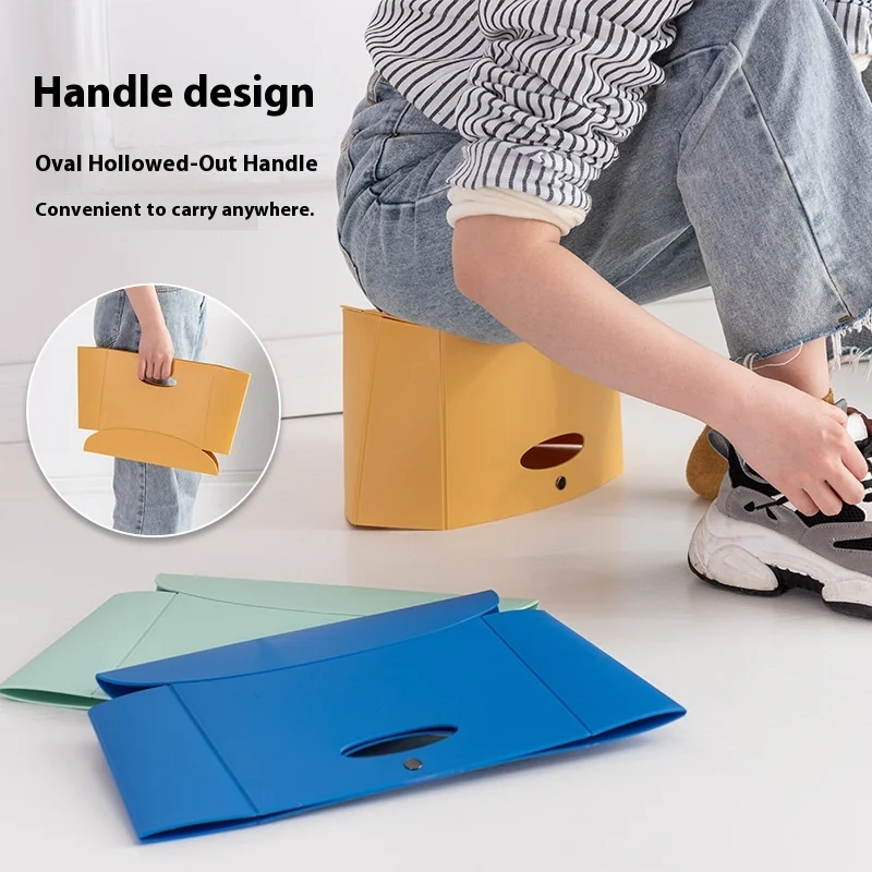 

Thickened Portable Folding Chair Home Outdoor Mini Fishing Super Lightweight Plastic Stool Convenient Stool for Camping