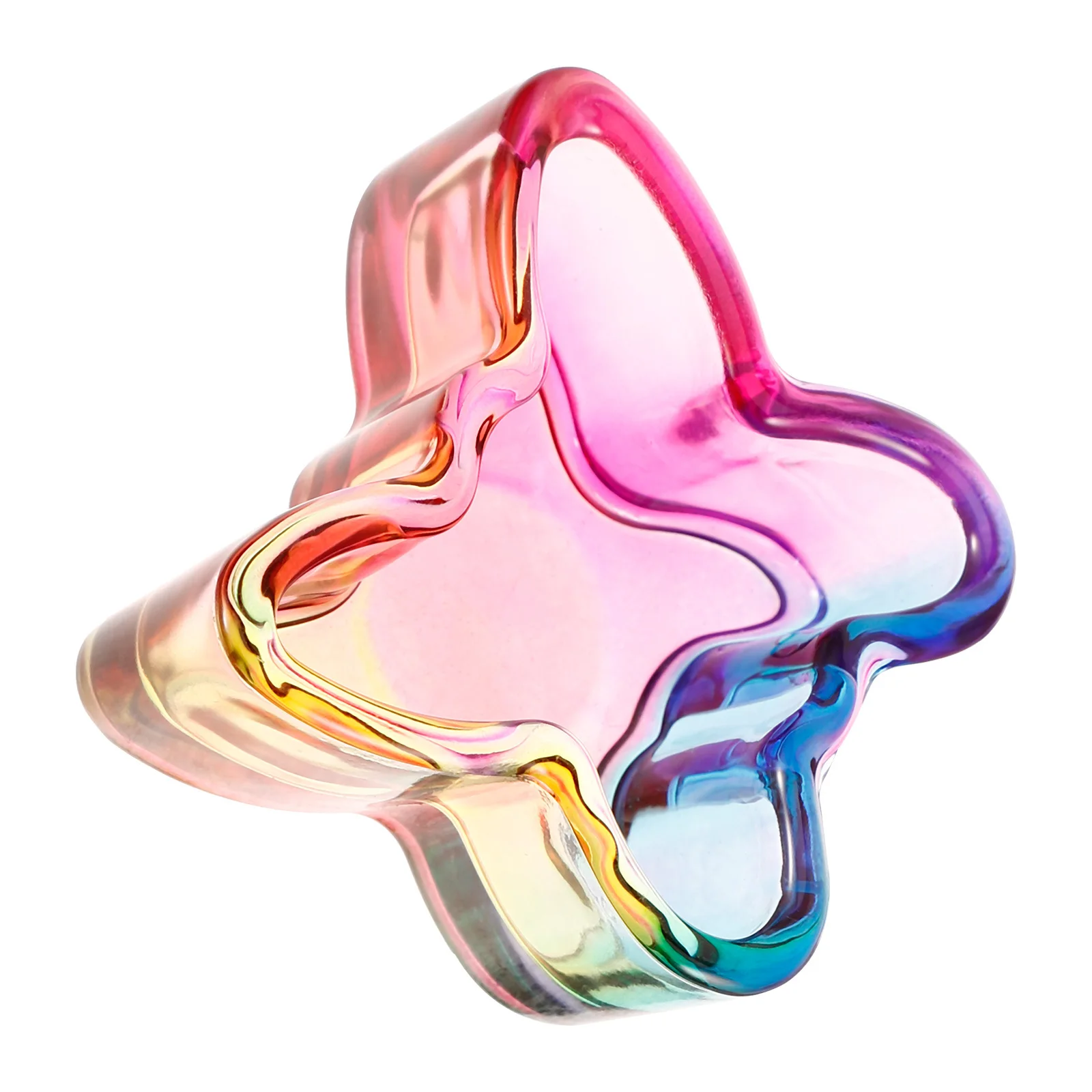 

Стеклянная чашка для ногтей в форме бабочки, многоразовый маникюрный инструмент для дизайна акриловых ногтей, держатель для жидкости, декоративная кисточка для ногтей