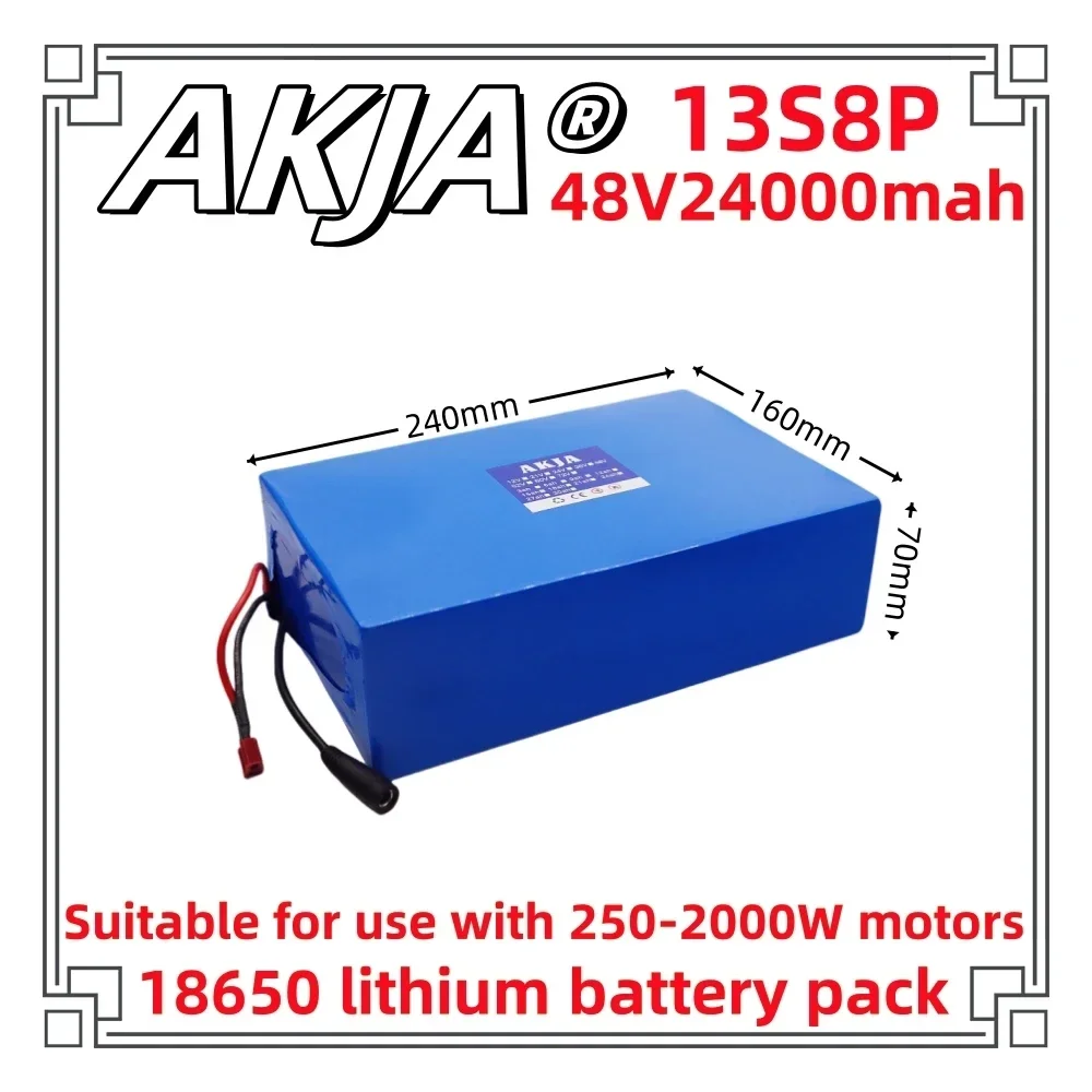 Air fast transportation New Full Capacity Power 18650 Lithium Battery 48V24ah Lithium Battery Pack 13S8P Suitable for 250-2000W