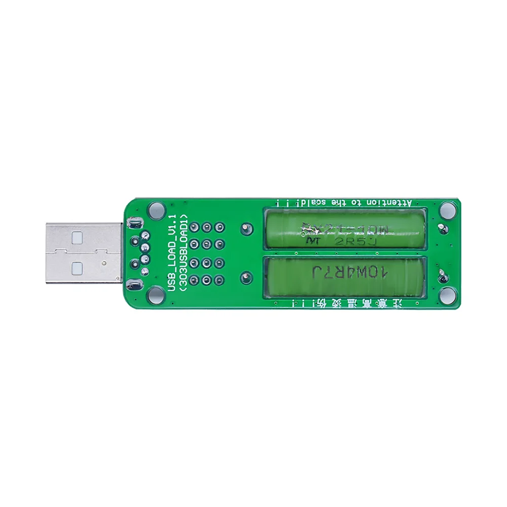 Resistenza USB carico elettronico con interruttore Tester di resistenza regolabile a 3 corrente 5V