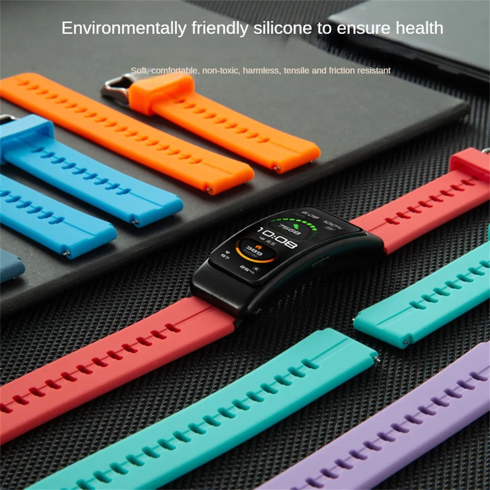 Watch Strap Stretch-resistant Friction-resistant Silicone Two-color Consumer Electronics Straps For B6 Model Durable Soft