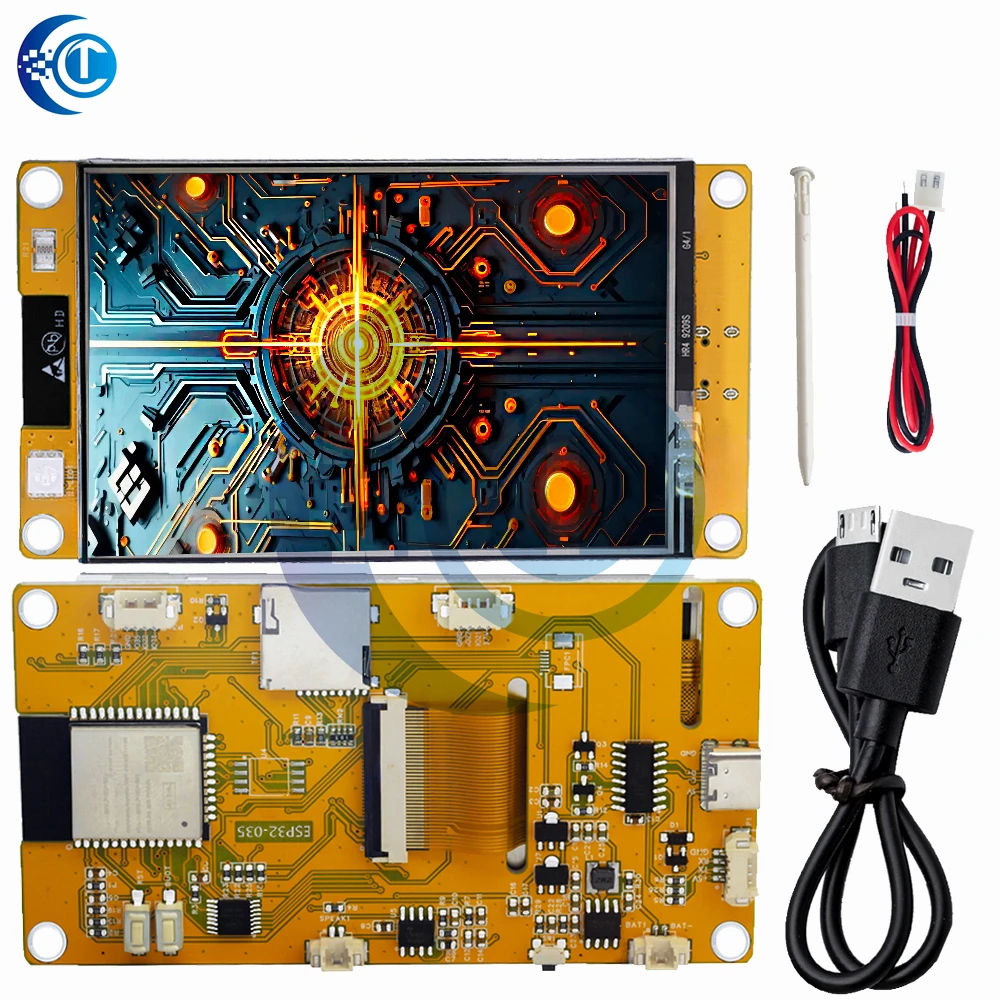 Placa de desvio ESP32-W – 2.4/2.8/3.5" TFT Touch (ST7789/ST7796U) |   Tipo C, WiFi, BT, compatível com Arduino