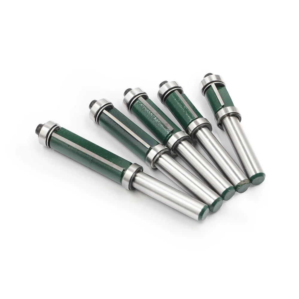 AURWOF 8mm Schaft Ober- und Unterlager Fräser, Hartmetall-Holzschablonenfräser für Kantenbearbeitung 13mm-38mm – Detail 6