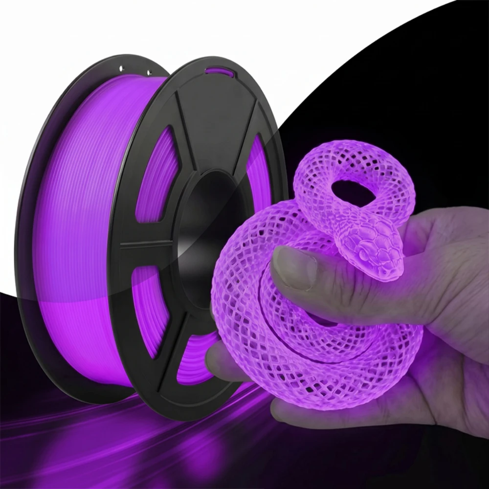 Image of 95A TPU 3D-Drucker-Filament, 1,75 mm, leuchtet im Dunkeln, weiches, flexibles TPU-Filament für 3D-Druck, 250g Spule