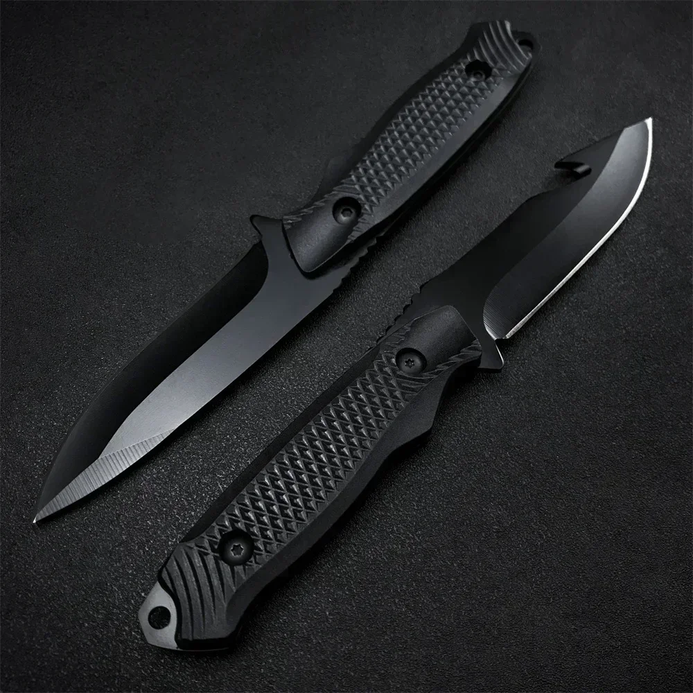 Outdoor High Hardness Knife 5CR13MOV Blade ABS Plastic Handle EDC Fixed Blade Hunting Camping Military Tactical Knife