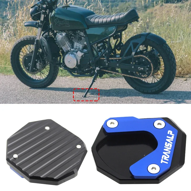 

For Honda Transalp 750XL 2023 Motorcycle Kickstand Foot Side Stand Extension Pad Support Plate Enlarge XL750 Kickstand Foot Pad