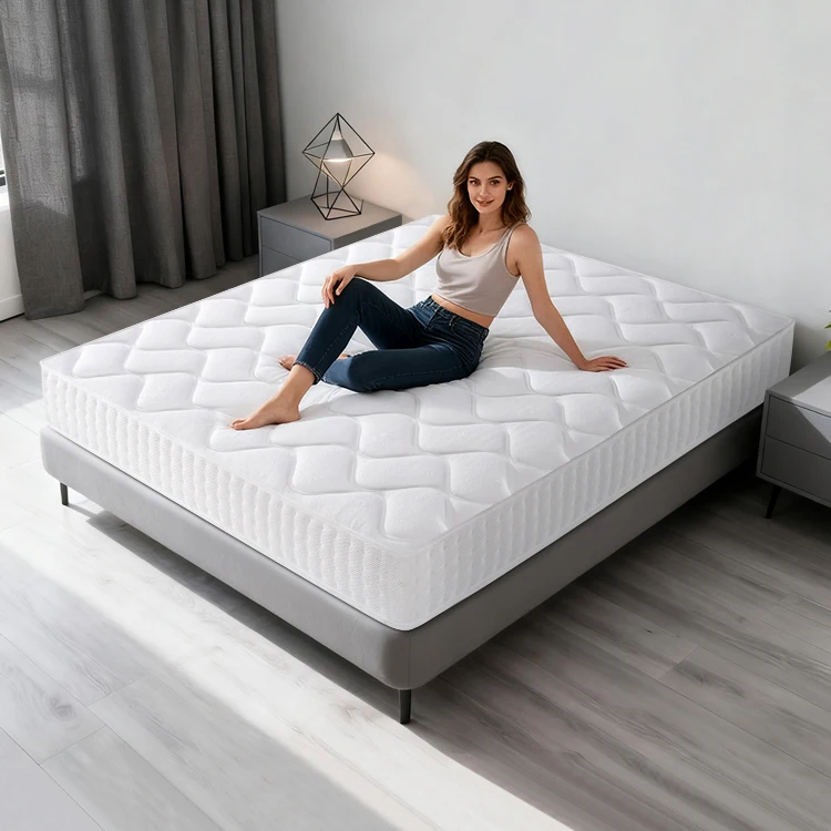 نسيج القطن الناعم الحديثة دائم تنفس العظام فراش واحد / مزدوج / الملك الحجم جودة فندق جيوب مضغوط #1