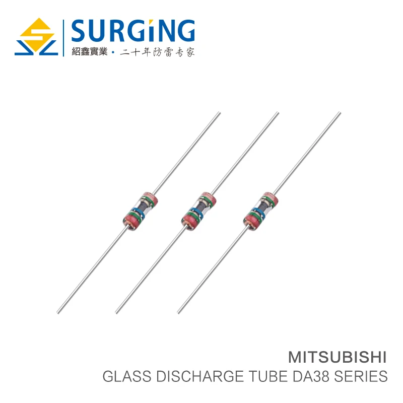 5PCS/LOT Glass discharge tube DA38-102M DA38-152M DA38-272M DA38-302M DA38-362M DA38-452M Surge protective 1000V 2700V 3600V