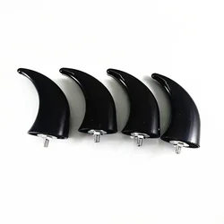 4pcs Motorcycle Black Fender Front Horns Decoration Chopper Bobber Touring Cafe Racer Cruiser Old School