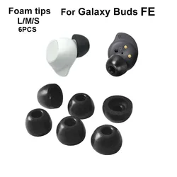 6 pezzi di punte per le orecchie in Memory Foam per Samsung Galaxy Buds FE custodia per auricolari auricolari auricolari L M S