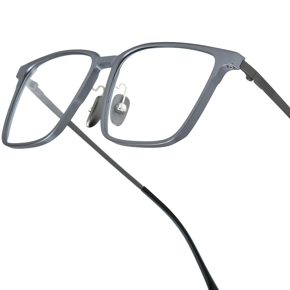 NIANZHEN Alloy Eyeglasses Frame Men 2026 New Square Magnet Clip Glasses Night Vision & Polarized Lens Ultralight Eyewear 22216