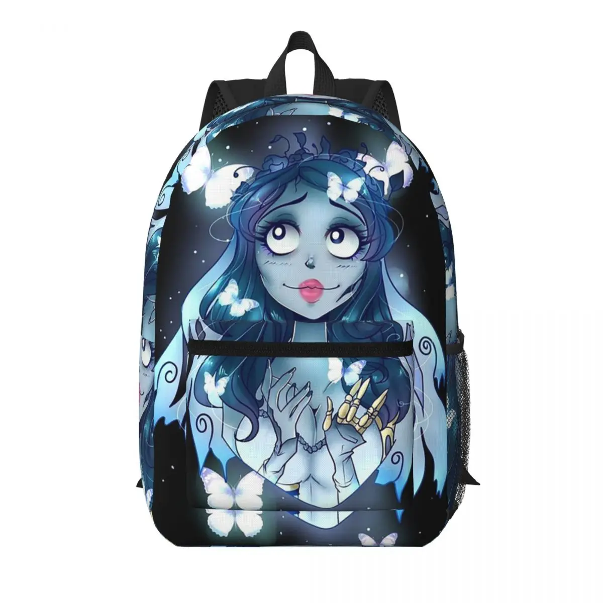 Mochila escolar de Halloween con diseño de película, fantasma de la novia cadáver de Tim Burton, para estudiantes, senderismo, viajes, para hombres y mujeres, bolsa de hombro