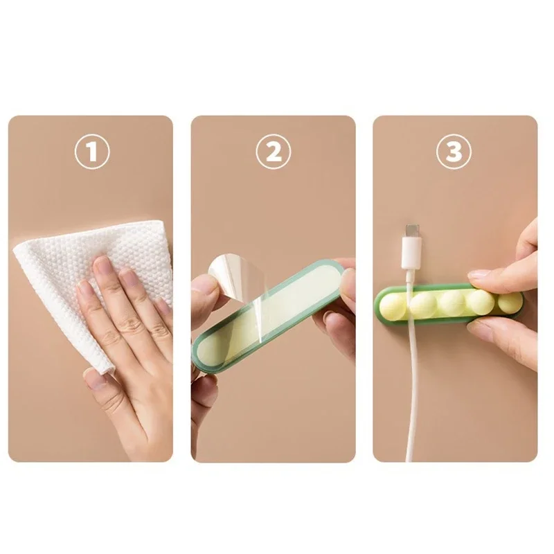 Portacavi gestione Desktop Winder Organizer Clip Wire arrangiation Storage Hub avvolgitore autoadesivo