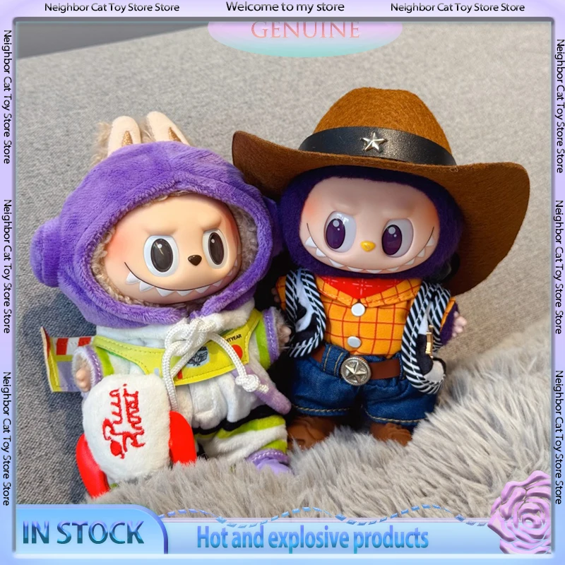 

Только одежда для куклы Labubu 17 см, одежда Buzz Lightyear Woody Toy Story Macaron, виниловая кукла, милый сменный орнамент «сделай сам», подарок