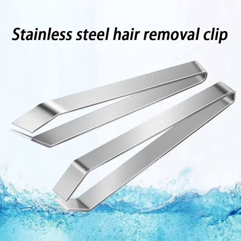 Fish Bone Tweezers, Stainless Steel Flat and Slant Tweezers Pliers Remover Tool (4.6