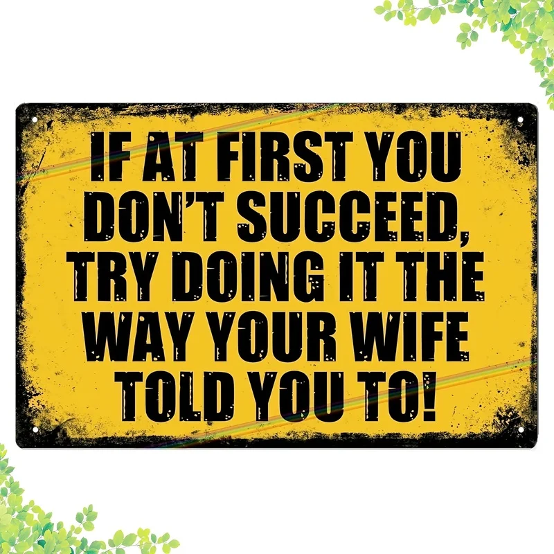 Funny Aluminum Sign 