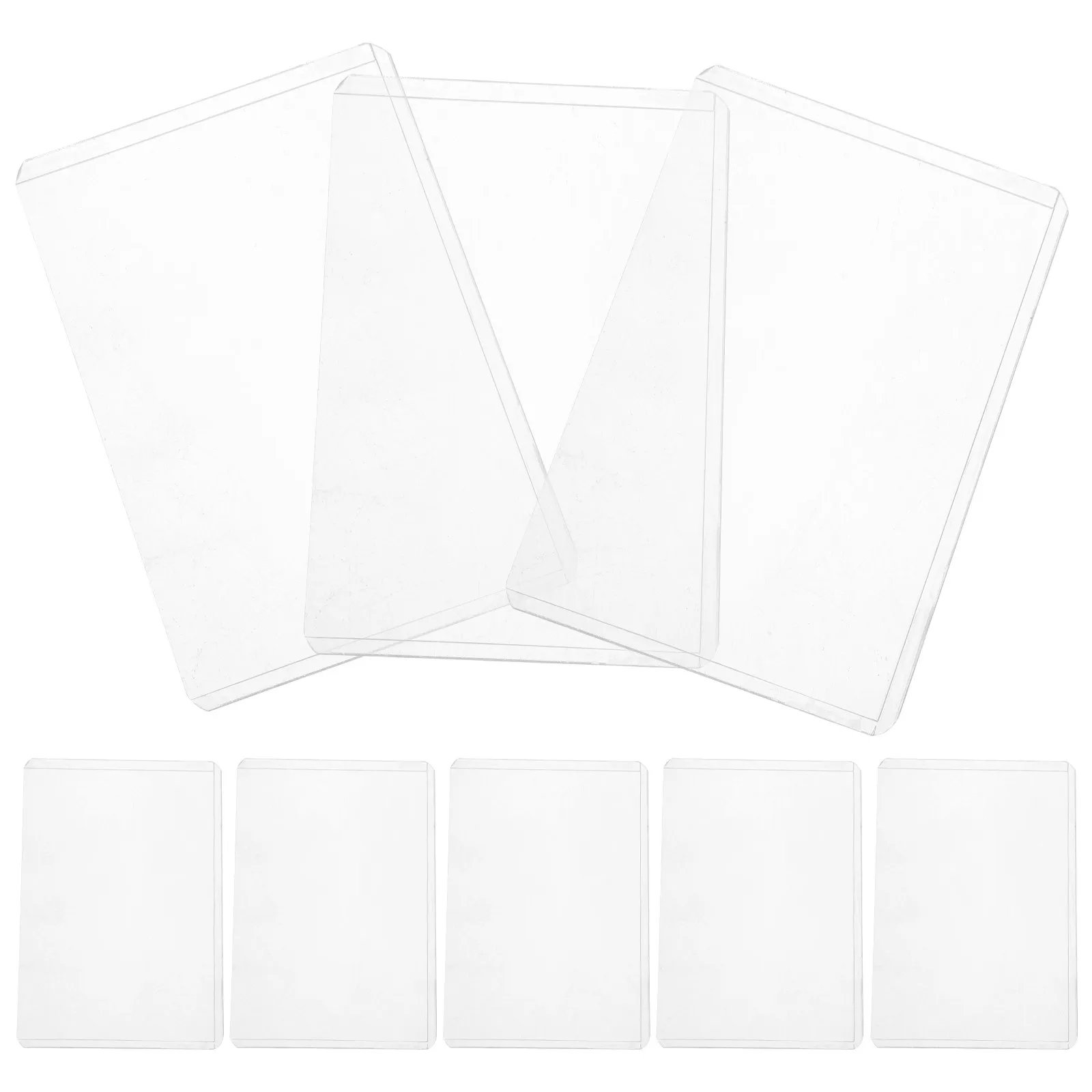 20Pcs Premium Clear Card Sleeves for Trading Cards Photos Postcards Coupons Id Cards Protective Covers Anti-Scratch Transparent