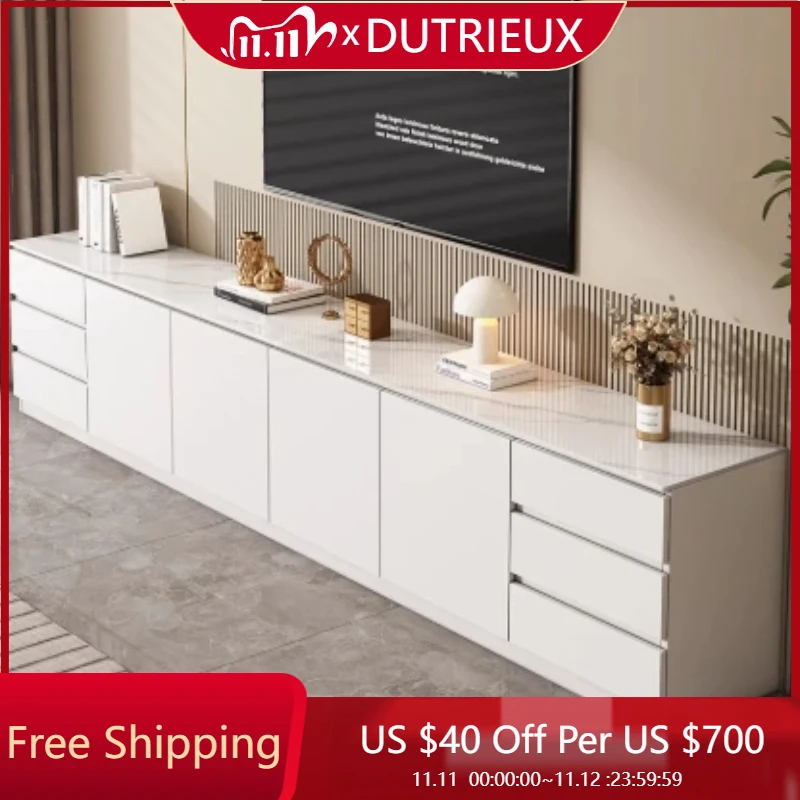 حامل تلفزيون فريد للحفلات مع أدراج، حامل تلفزيون جمالي فرنسي بسيط، أثاث داخلي احترافي أرشيفادوريس العصري #1