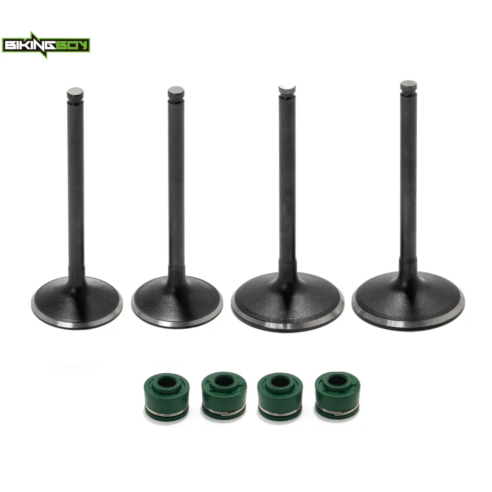 BIKINGBOY 2 Intake 2 Exhaust Valve Stem Seal KX450F 06 07 08 09 10 11 12 13 14 15 16 17 18 KX250F 04-19 KX250 KX450 19-23 20 21