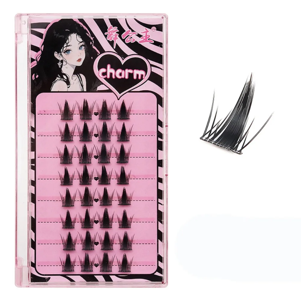 Trwałe, bezklejowe sztuczne rzęsy, naturalne, wielokrotnego użytku, pojedyncze rzęsy, samodzielnie montowane, segmentowe rzęsy anime.