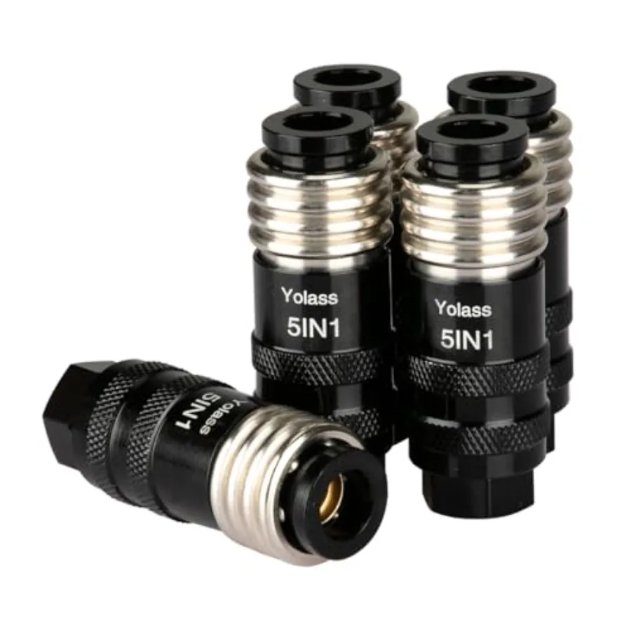 

5 в 1 универсальный быстрый промышленный воздушный соединитель фитинги для воздушных шлангов 1/4 "мама NPT аксессуары для воздушного компрессора фитинг 5 шт.