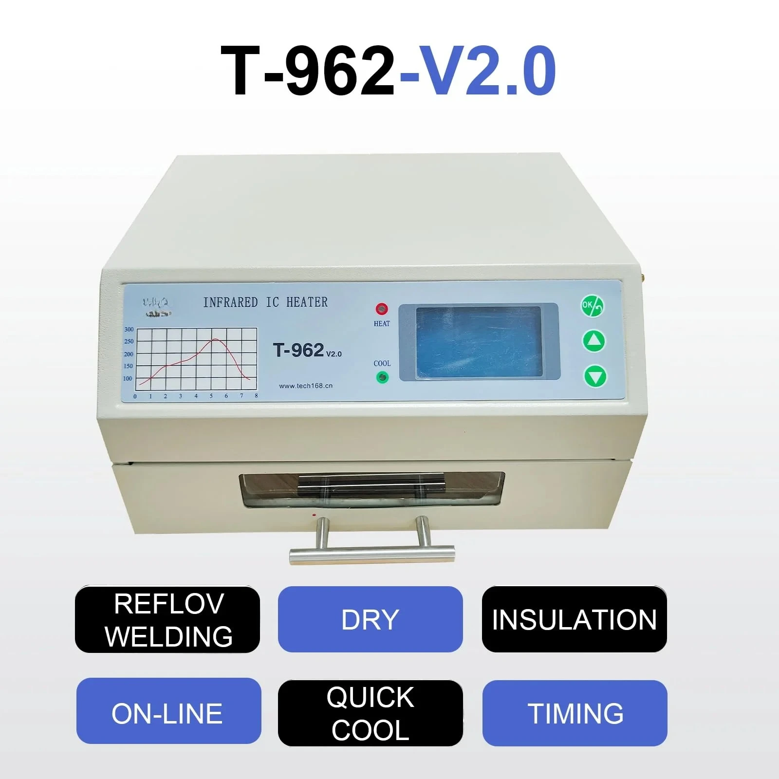 2026800W Automatic Reflow Mach - Reflow Oven Pcb T962 recension och pris